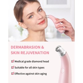 NEWDERMO 2-in-1 Microdermabrasion Machine for Facial, Diamond Microdermabrasion Device USB Rechargeable - Advanced Home Facial Treatment Machine (Pink) NEWDERMO 2-in-1 Microdermabrasion Machine for Facial, Diamond Microdermabrasion Device USB Rechargeable - Advanced Home Facial Treatment Machine (Pink)