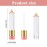Blulu 20 Pieces Pencil Empty Lip Gloss Tubes Containers Clear Mini Refillable Lip Balm Tubes Cute Pencil Shaped Oil Bottles for Graduation Gifts Women Girls DIY Keychain, 5 ml