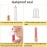 Blulu 20 Pieces Pencil Empty Lip Gloss Tubes Containers Clear Mini Refillable Lip Balm Tubes Cute Pencil Shaped Oil Bottles for Graduation Gifts Women Girls DIY Keychain, 5 ml