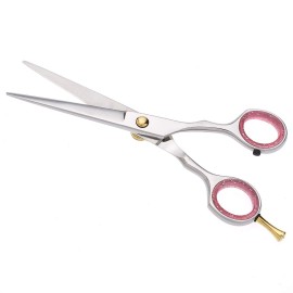 SURGICAL ONLINE Razor Scissors for Hair Cutting Professional Barbering Shears Stylist Scissors, Adjustable Tension Screw Soft Inserts, Ultra Sharp Stainless Steel + Free Travel Zipper Case