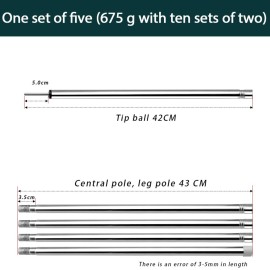 SAN Got Nomad 6.6\' Telescoping Tent Poles Set of 2 - Rooftop Tents, Canopy & Awning Poles