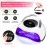 Haomaomao UV LED Nail Lamp, UV Gel Nail Light 120W Nail Dryer4 Timers Auto Sensor 42 Light Beads Fast Curing UV Led Nail Lamp for Gel Polish Nail Polish Dryer
