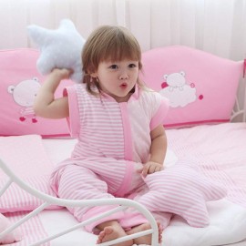 BLOOMSTAR Toddler Sleeping Sack with Feet (5-9T) Cotton Tog 1.5 Baby Walking Sleeping Bag with Sleeve Wearable Blanket with Leg kids Sleeper