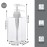 Suream 450ml/15oz Shampoo and Conditioner Dispenser, 3Pack Clear Empty Pump Bottles Reusable Refillable for Shower Gel, Conditioner, Lotion, Massa