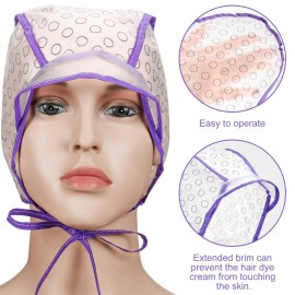 20 Pieces Hair Highlight Cap Kit Disposable Highlight Tipping Cap Salon Hair Coloring Dyeing Hair Cap with 2 Pieces Metal Hooks for Salon and Home Use Hair Highlighting Coloring Supplies (Purple) 20 Pieces Hair Highlight Cap Kit Disposable Highlight Tipping Cap Salon Hair Coloring Dyeing Hair Cap with 2 Pieces Metal Hooks for Salon and Home Use Hair Highlighting Coloring Supplies (Purple)