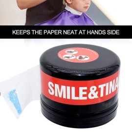 Neck Strip Dispenser, Neck Strips Case, Dispenser for Neck Strips, Neck Roll Paper Box, Barber Neck Strip Paper Collar Tape Dispenser Roll Holder Neck Covering Paper Case with Suction Cup Base