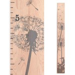 Headwaters Studio Wooden Growth Chart for Wall - Wood Height Chart for Kids, Child Height Wall Chart Wood, Growth Chart for Kids, Kid Height Wall Chart, Height Measurement-Dandelion-Natural-63 x 6.7