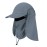 CRISTGEE Foldable Sun Cap, Fishing Hats, UPF 50+ Protection Caps with Face Mask Neck Flap Dark Gray