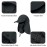 Cristgee Foldable Sun Cap, Fishing Hats, UPF 50+ Protection Caps with Face Mask Neck Flap Black