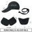 Cristgee Foldable Sun Cap, Fishing Hats, UPF 50+ Protection Caps with Face Mask Neck Flap Black