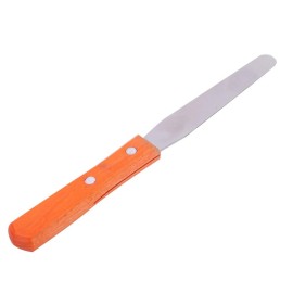 LAVEN Metal Straight Stainless Waxing Spatula Wax Applicator Spatula Wooden Handle Craft Stick for Body Hair Removal