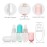 SMARTOWN 3 Pcs 1.5oz/40ml Fine Mist Spray Bottle for Travel and Home, Empty Mini Portable Cosmetic Atomizer, Small Refillable Liquid Containers for Travel/Daily Use (3 Colors Pack)