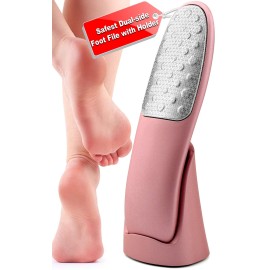 Foot Scrubber with Stand, Never-Cut-Your-Feet Foot File Callus Remover - Safe to Use | Comfortable Foot Scraper Feet Scrubber Dead Skin Remover, Best Home Pedicure Foot Care Tool, Used on Wet/Dry Feet
