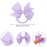 50PCS 2Inch Hair Bows Ties Baby Girls Kids Children Rubber Bands Grosgrain Ribbon Hair Bows Elastic Hair Ties Bands Ponytail Holders Hair Accessories Multi-colored