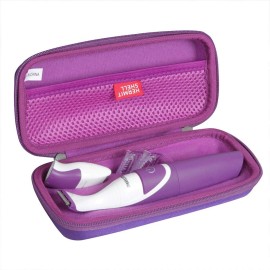 Hermitshell Travel Case for Philips BRT383/50 BikiniGenie Cordless Bikini Trimmer(Only Case) (Purple)