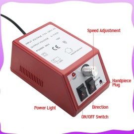 LILYS PET 20,000 RPM Light Type Professional Electric Nail Art Salon Drill Glazing Fast Machine,Electric Nail Art File Drill with 1 Pack of Sanding Bands (Red) LILYS PET 20,000 RPM Light Type Professional Electric Nail Art Salon Drill Glazing Fast Machine,Electric Nail Art File Drill with 1 Pack of Sanding Bands (Red)