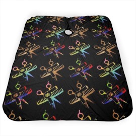 Colored Tools Barber Cape Haircut Capes Salon Hair Cutting Capes Personalized Apron Hairstylist Hairdressing Cape 55 X 66 in Colored Tools Barber Cape Haircut Capes Salon Hair Cutting Capes Personalized Apron Hairstylist Hairdressing Cape 55 X 66 in