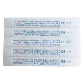 Shuiniba 18G 10 Pieces Body Ear Navel Nose Lip Nipple Piercing Needles Shuiniba 18G 10 Pieces Body Ear Navel Nose Lip Nipple Piercing Needles