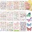 24 Sheets Colorful Butterfly Flower Nail Stickers - Mixed Design Self-Adhesive Nail Decals - Butterfly Manicure Sticker for Women - Nail Decorations (Classic Style)