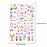 24 Sheets Colorful Butterfly Flower Nail Stickers - Mixed Design Self-Adhesive Nail Decals - Butterfly Manicure Sticker for Women - Nail Decorations (Classic Style)