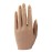 Nail Hand Practice Silicone Female Mannequin Life Size Hand as Sketch Nail Practice Hands Jewelry Ring Glove Watch Display with Nail 18cm (Left hand, Light brown)