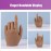 Nail Hand Practice Silicone Female Mannequin Life Size Hand as Sketch Nail Practice Hands Jewelry Ring Glove Watch Display with Nail 18cm (Left hand, Light brown)