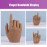 Nail Hand Practice Silicone Female Mannequin Life Size Hand as Sketch Nail Practice Hands Jewelry Ring Glove Watch Display with Nail 18cm (1 Pair, Light brown)