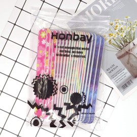 Honbay 20PCS Double Sided Nail Files Emory Boards for Home and Professional Salon Use (150/150 Grit) - Random Color