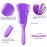 2 Pieces Detangling Brush for Afro America/African Hair Textured 3a to 4c Kinky Wavy/Curly/Coily/Wet/Dry/Oil/Thick/Long Hair, Knots Detangler Easy to Clean (Green, Purple)