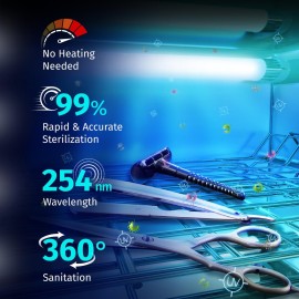 JJ CARE UV Sanitizer Cabinet - 8L Capacity, LED Timer, 99% UV Killing Efficiency, Professional UV Sanitizing Cabinet for Salon, Spa, Office, and Home Use JJ CARE UV Sanitizer Cabinet - 8L Capacity, LED Timer, 99% UV Killing Efficiency, Professional UV Sanitizing Cabinet for Salon, Spa, Office, and Home Use