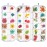 AKOAK 12pcs Dry Flower 3D Nail Stickers, Flower Leaves/Plants/Daffodils/Eternal Flowers, Professional Nail Sticker Accessories, Nail Sticker Set12 Colors (C)