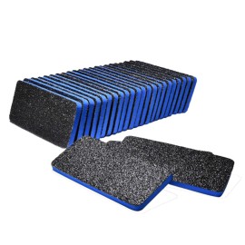 New AMT 25 PCS Pedicure Foot File Grit 60/60, Black Callus Remover File, Nail Files for Pets, Emery Boards for Pet Grooming, 60 Grit Foot File (25 PCS -Blue Center)