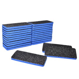 New AMT 25 PCS Pedicure Foot File Grit 60/60, Black Callus Remover File, Nail Files for Pets, Emery Boards for Pet Grooming, 60 Grit Foot File (25 PCS -Blue Center)