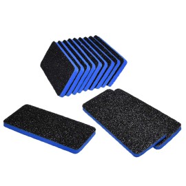 New AMT 12 PCS Pedicure Foot File Grit 60/60, Black Callus Remover File, Nail Files for Pets, Emery Boards for Pet Grooming, 60 Grit Foot File (12 PCS -Blue Center)