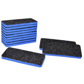 New AMT 12 PCS Pedicure Foot File Grit 60/60, Black Callus Remover File, Nail Files for Pets, Emery Boards for Pet Grooming, 60 Grit Foot File (12 PCS -Blue Center)