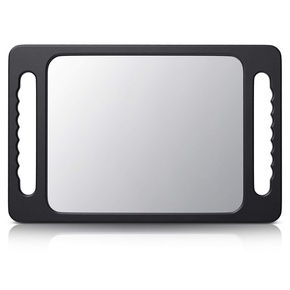 TASALON Unbreakable Hand Mirror with Double Handle - Large Handheld Barber Mirror for Hair and beauty Salon - Durable Hand Held Mirrors for barbershop - Lightweight Haircut Mirror with Double Handgrip TASALON Unbreakable Hand Mirror with Double Handle - Large Handheld Barber Mirror for Hair and beauty Salon - Durable Hand Held Mirrors for barbershop - Lightweight Haircut Mirror with Double Handgrip
