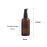 UPSTORE 2Pcs (100ml/ 3.4oz) Amber Glass Empty Pump Press Bottles with Cap Refillable Portable Bottle Vial Case Makeup Pot Jar Travel Sub Bottling for Lotion Essence Emulsion Essence Serum Shampoo