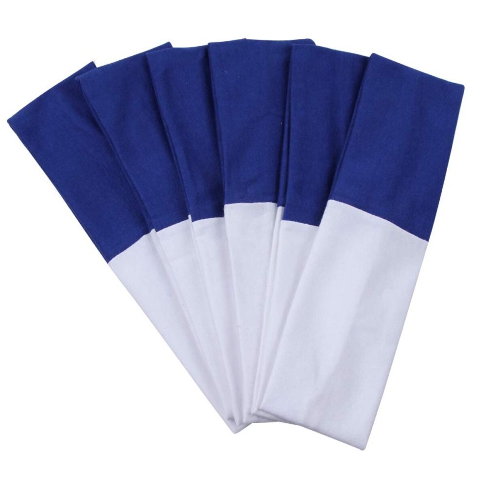 Headbands Hairband Cotton Soft and Stretchy Elastic Solid Color 6 Pcs Per Lot (Royal Blue/White) Headbands Hairband Cotton Soft and Stretchy Elastic Solid Color 6 Pcs Per Lot (Royal Blue/White)