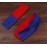 Headbands Hairband Cotton Soft and Stretchy Elastic Solid Color 6 Pcs Per Lot (Royal Blue/Red)