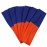 Headbands Hairband Cotton Soft and Stretchy Elastic Solid Color 6 Pcs Per Lot (Royal Blue/Orange)