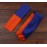 Headbands Hairband Cotton Soft and Stretchy Elastic Solid Color 6 Pcs Per Lot (Royal Blue/Orange)