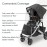 UPPAbaby Performance Rain Shield for Vista and Cruz Strollers / Waterproof and Windproof Coverage / Ventilated Design / Quick Attachment / Easy Access to Child