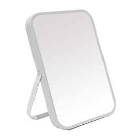 YEAKE Table Desk Vanity Makeup Mirror,8-Inch Portable Folding Mirror with Metal Stand 90Adjustable Rotation Tavel Make Up Mirror Hanging Bathroom for Shower Shaving(Gray) YEAKE Table Desk Vanity Makeup Mirror,8-Inch Portable Folding Mirror with Metal Stand 90Adjustable Rotation Tavel Make Up Mirror Hanging Bathroom for Shower Shaving(Gray)