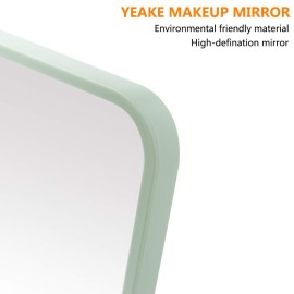 YEAKE Table Desk Vanity Makeup Mirror,8-Inch Portable Folding Mirror with Metal Stand 90Adjustable Rotation Tavel Make Up Mirror Hanging Bathroom for Shower Shaving(Gray) YEAKE Table Desk Vanity Makeup Mirror,8-Inch Portable Folding Mirror with Metal Stand 90Adjustable Rotation Tavel Make Up Mirror Hanging Bathroom for Shower Shaving(Gray)