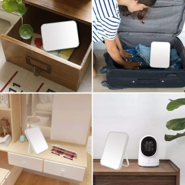 YEAKE Table Desk Vanity Makeup Mirror,8-Inch Portable Folding Mirror with Metal Stand 90Adjustable Rotation Tavel Make Up Mirror Hanging Bathroom for Shower Shaving(Gray) YEAKE Table Desk Vanity Makeup Mirror,8-Inch Portable Folding Mirror with Metal Stand 90Adjustable Rotation Tavel Make Up Mirror Hanging Bathroom for Shower Shaving(Gray)