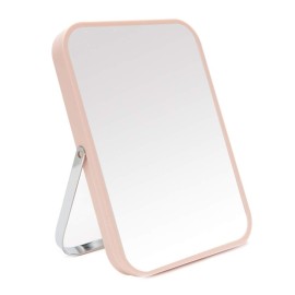 YEAKE Table Desk Vanity Makeup Mirror,8-Inch Portable Folding Mirror with Metal Stand 90Adjustable Rotation Tavel Make Up Mirror Hanging Bathroom for Shower Shaving(Pink) YEAKE Table Desk Vanity Makeup Mirror,8-Inch Portable Folding Mirror with Metal Stand 90Adjustable Rotation Tavel Make Up Mirror Hanging Bathroom for Shower Shaving(Pink)