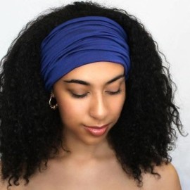 Woeoe African Headbands Knotted Hairbands Black Yoga Sport Head Wraps Wide Elastic Head Scarf for Women and Girls (Pack of 4) Woeoe African Headbands Knotted Hairbands Black Yoga Sport Head Wraps Wide Elastic Head Scarf for Women and Girls (Pack of 4)