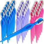30 Pcs Dermaplane Razor Eyebrow Razor for Women Trimmer Shaver with Precision Cover Multipurpose Exfoliating Dermaplaning Tool Facial Hair Removal for Women Face Lip Grooming, 3 Colors