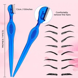 30 Pcs Dermaplane Razor Eyebrow Razor for Women Trimmer Shaver with Precision Cover Multipurpose Exfoliating Dermaplaning Tool Facial Hair Removal for Women Face Lip Grooming, 3 Colors 30 Pcs Dermaplane Razor Eyebrow Razor for Women Trimmer Shaver with Precision Cover Multipurpose Exfoliating Dermaplaning Tool Facial Hair Removal for Women Face Lip Grooming, 3 Colors
