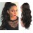 CINHOO Natural Black Long Body Wavy Drawstring Ponytail Extension Drawstring Heat Resistant 24 Inch Curly Wavy Pony Tail Hair Bun Hair Peace for Women(2)